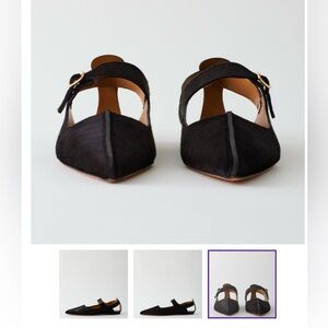 Tibi Dark Zebra Pony Hair Rudolph flat size 37 Worn Once